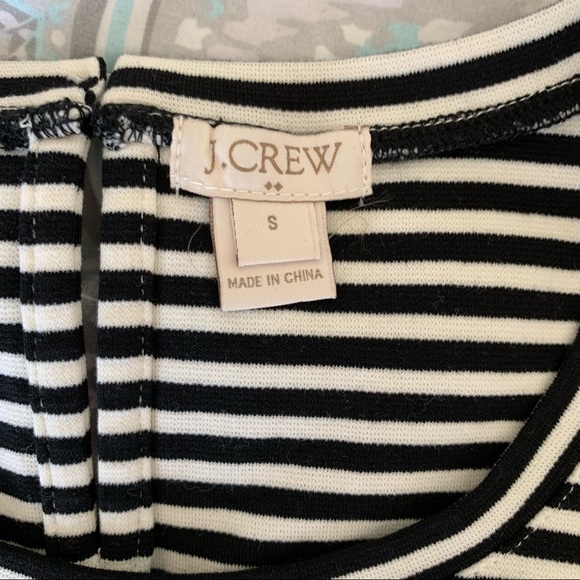 Navy and white striped J. Crew top - Picture 3 of 4